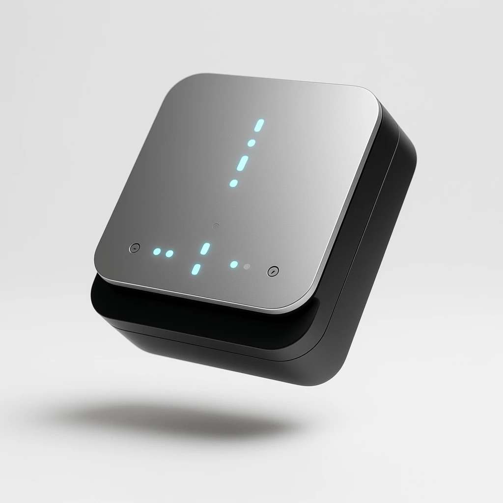 Futuristic product design concept for smart home device