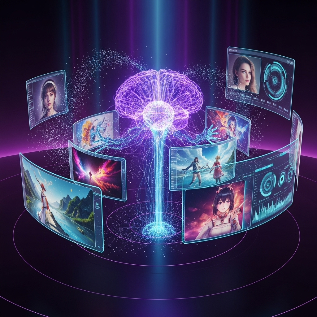 AI Consciousness Creating Digital Art